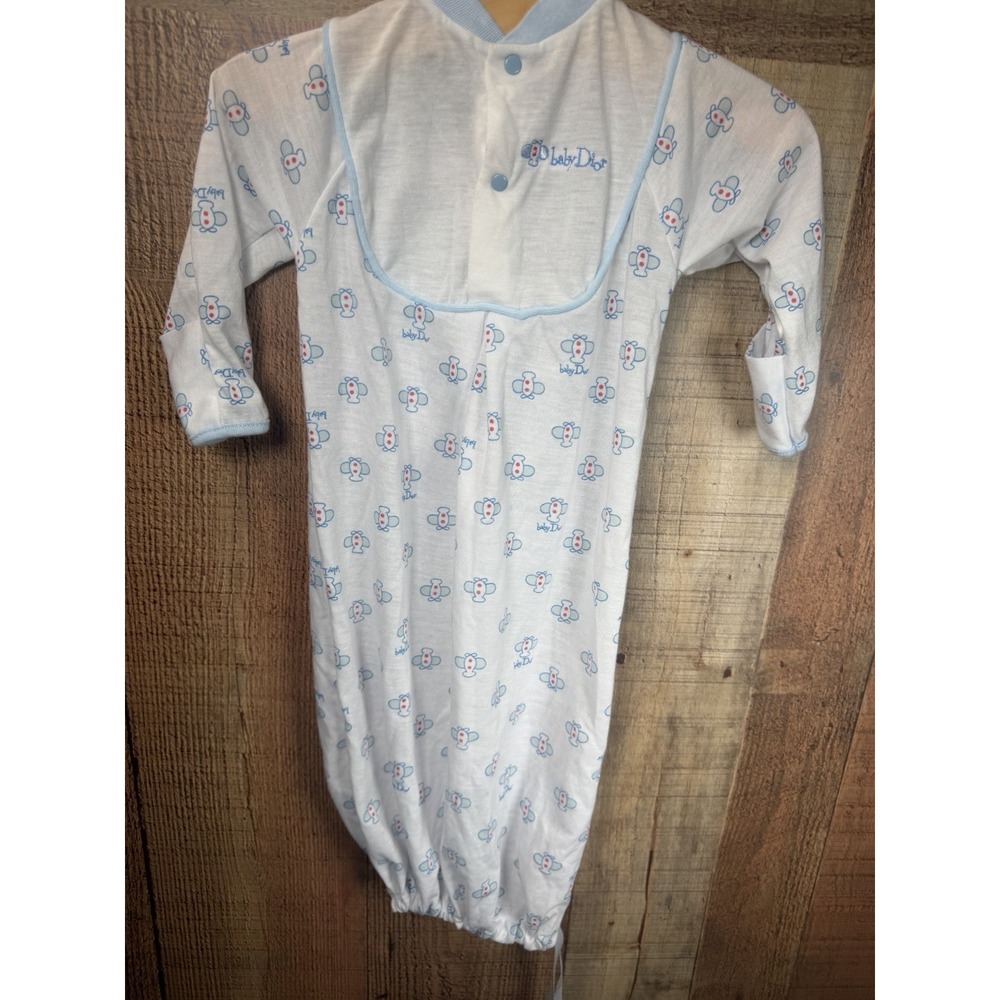 Vintage Baby Dior Airplane Sleep Gown 0-3 Months